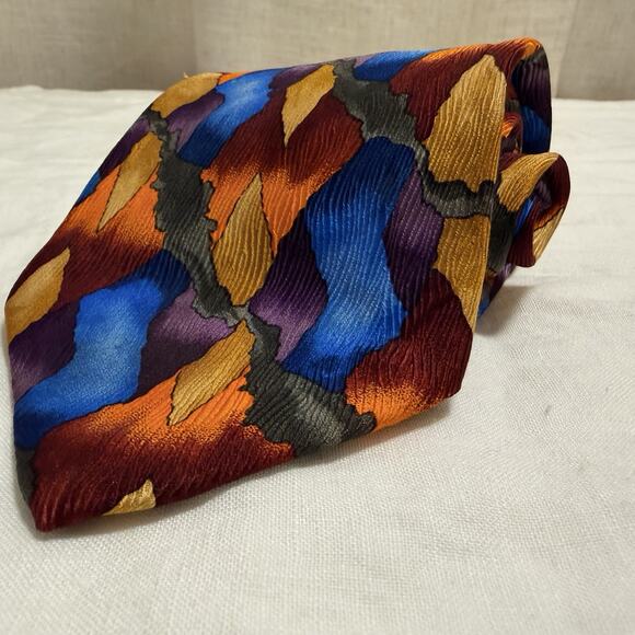 J. Garcia Collector’s Edition Silk Tie – Stonehenge Abstract USA 90s - Picture 5 of 9